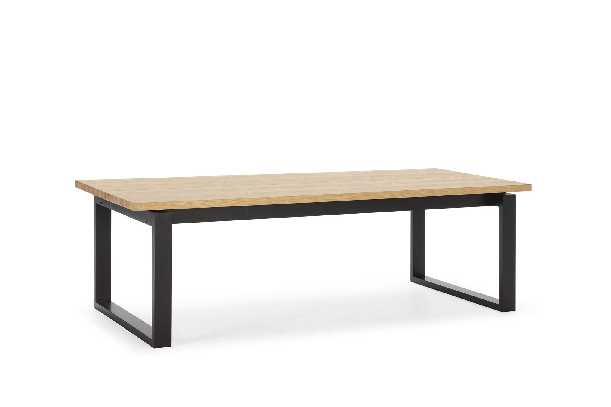 Mesa de comedor Teba 220 cm - Roble / Pie Negro