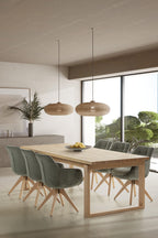 Mesa de comedor Teba 220 cm - Roble / Pie Roble