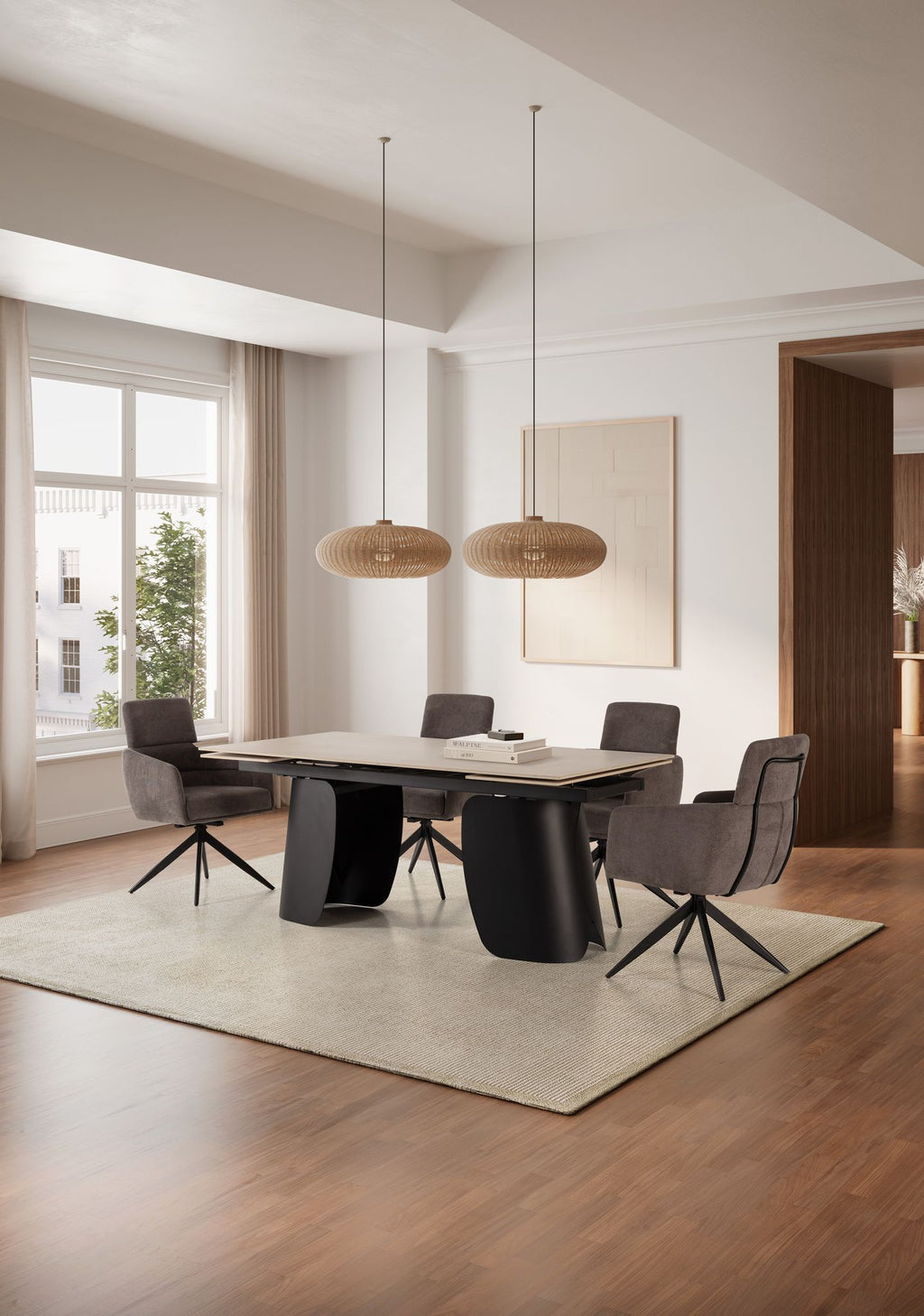 Mesa de comedor extensible Gergal 180/260 cm - Marckeric