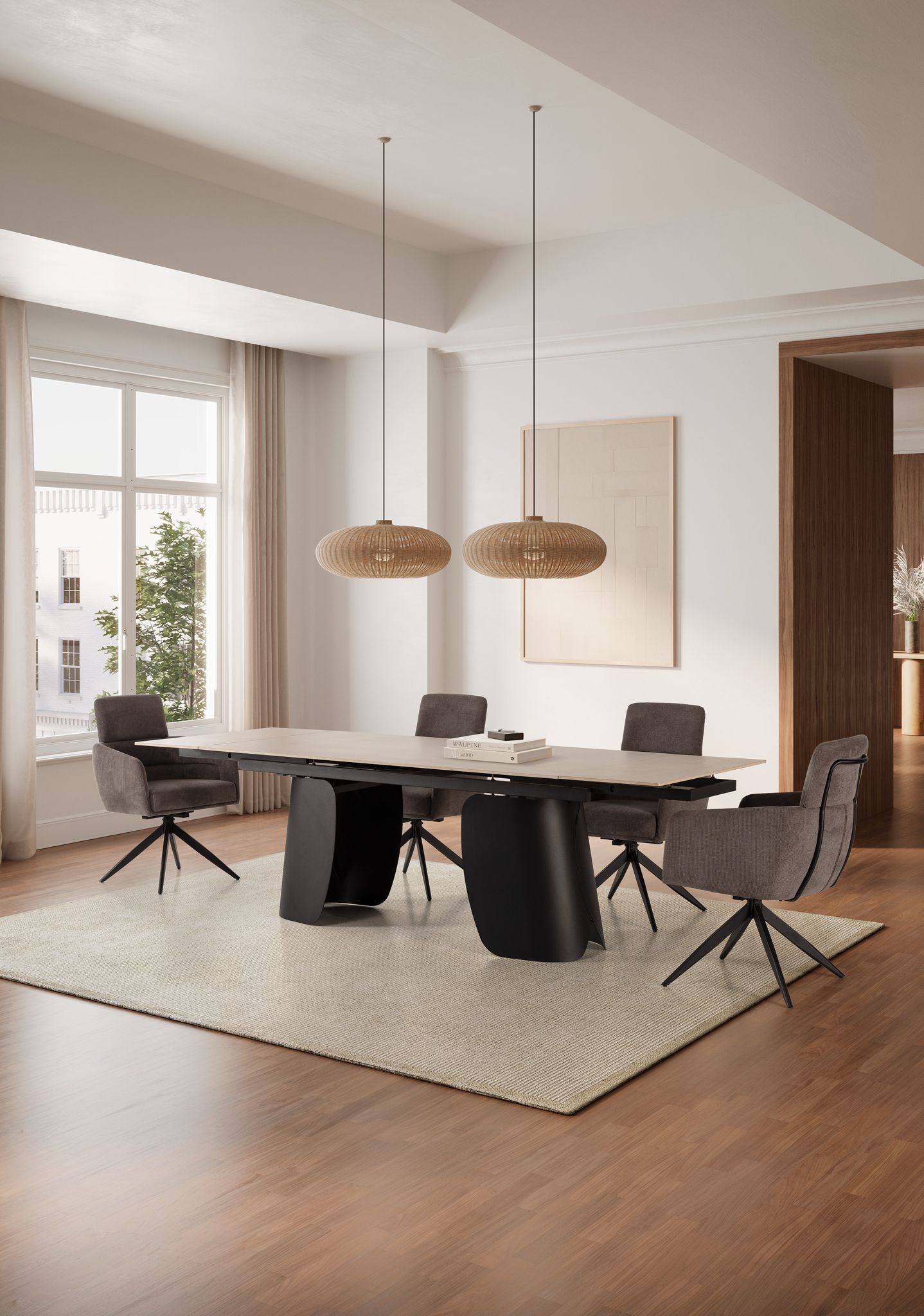 Mesa de Comedor Extensible Crisia 180/260 cm