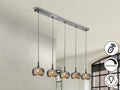 Lámpara de techo Arián 5 luces cromo dimable