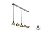 Lámpara de techo Arián 5 luces cromo