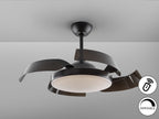 Ventilador de techo Enzo negro LED CCT dimable