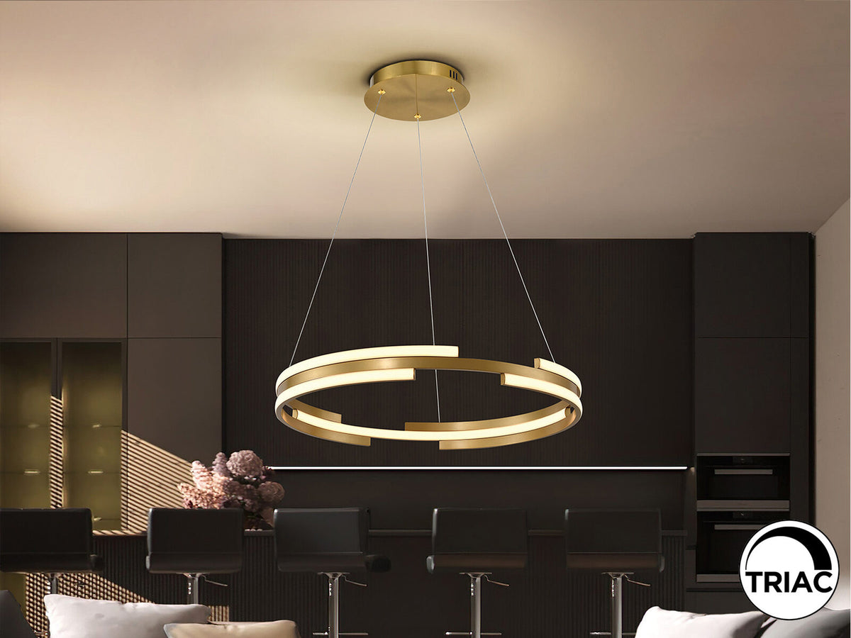 Lámpara de techo Ciclos LED oro Ø60