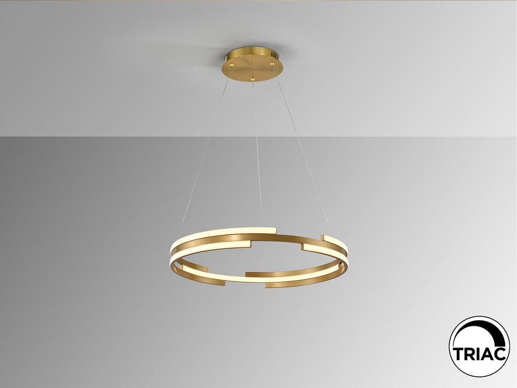 Lámpara de techo Ciclos LED oro Ø60