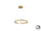 Lámpara de techo Ciclos LED oro Ø60