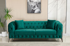 Sofá Chester Cindy 3 Plazas - Velvet Verde