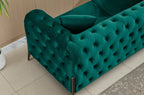 Sofá Chester Cindy 3 Plazas - Velvet Verde