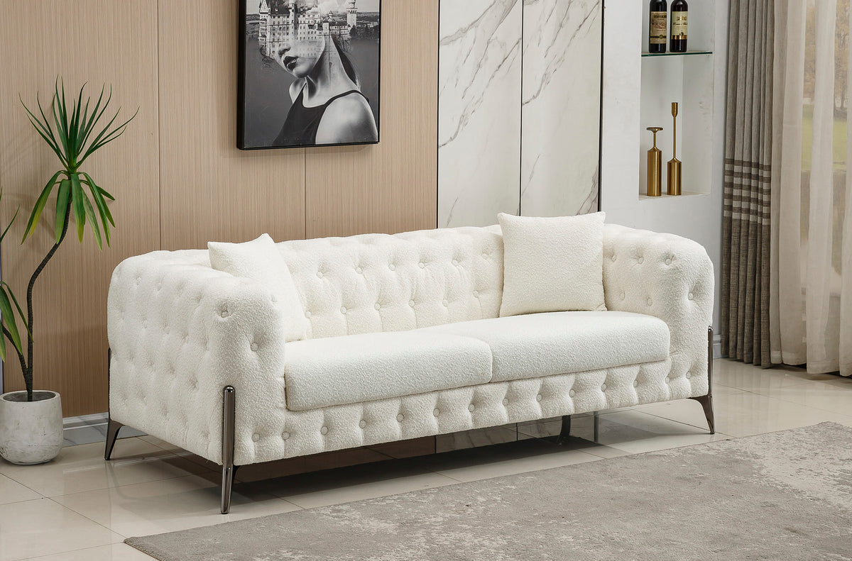 Sofá Chester Cindy 3 Plazas - Linen Blanco