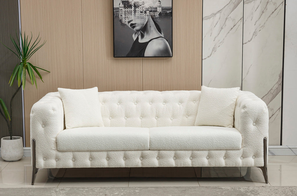 Sofá Chester Cindy 3 Plazas - Linen Blanco