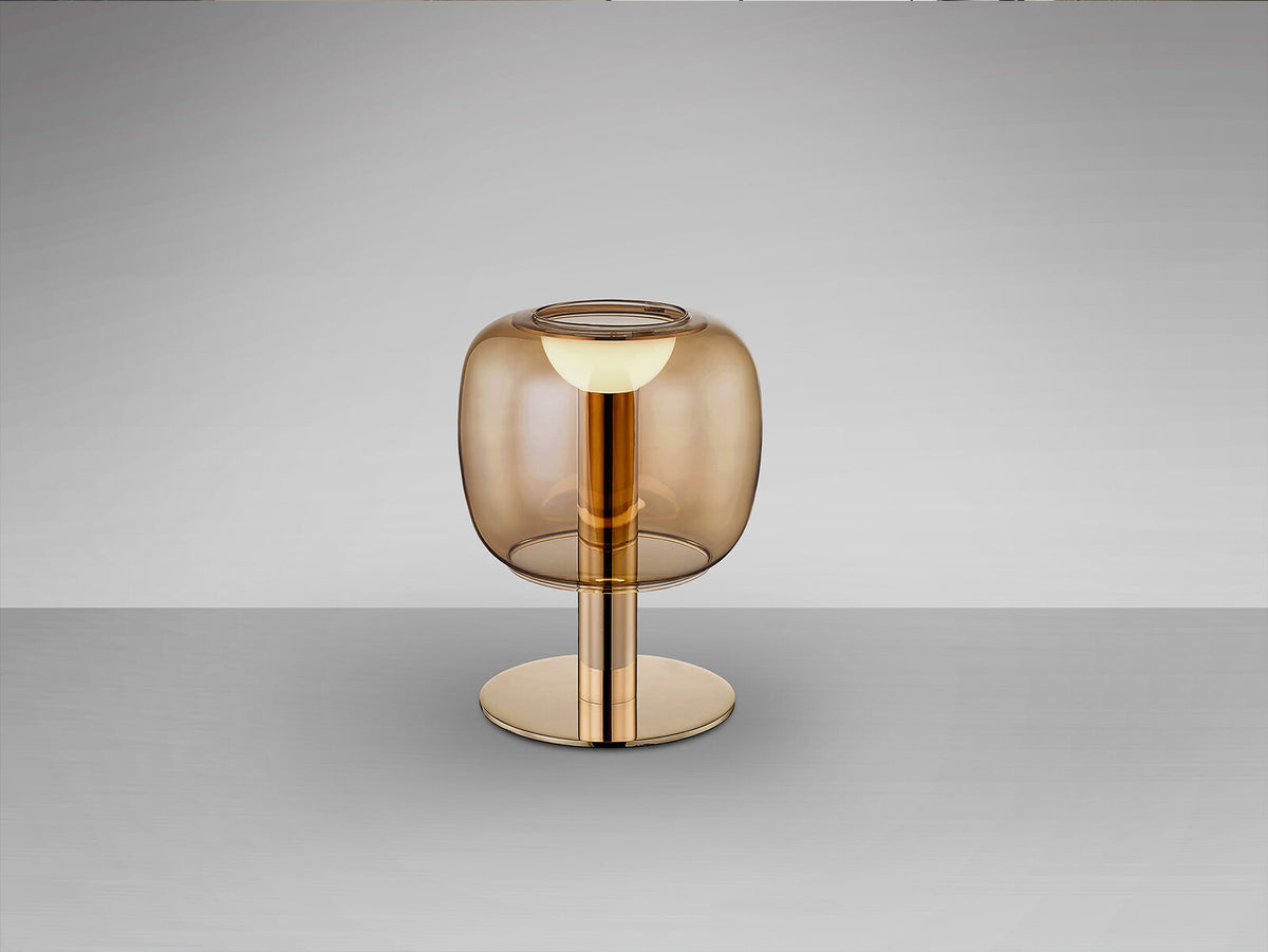 Lámpara de mesa Icon LED oro y ámbar