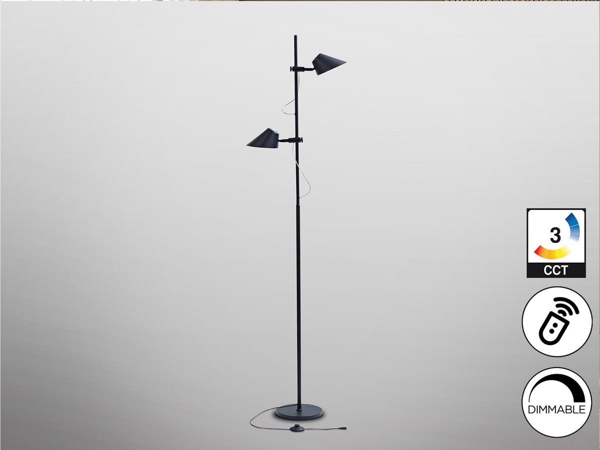 Lámpara de pie Esino 2 luces CCT
