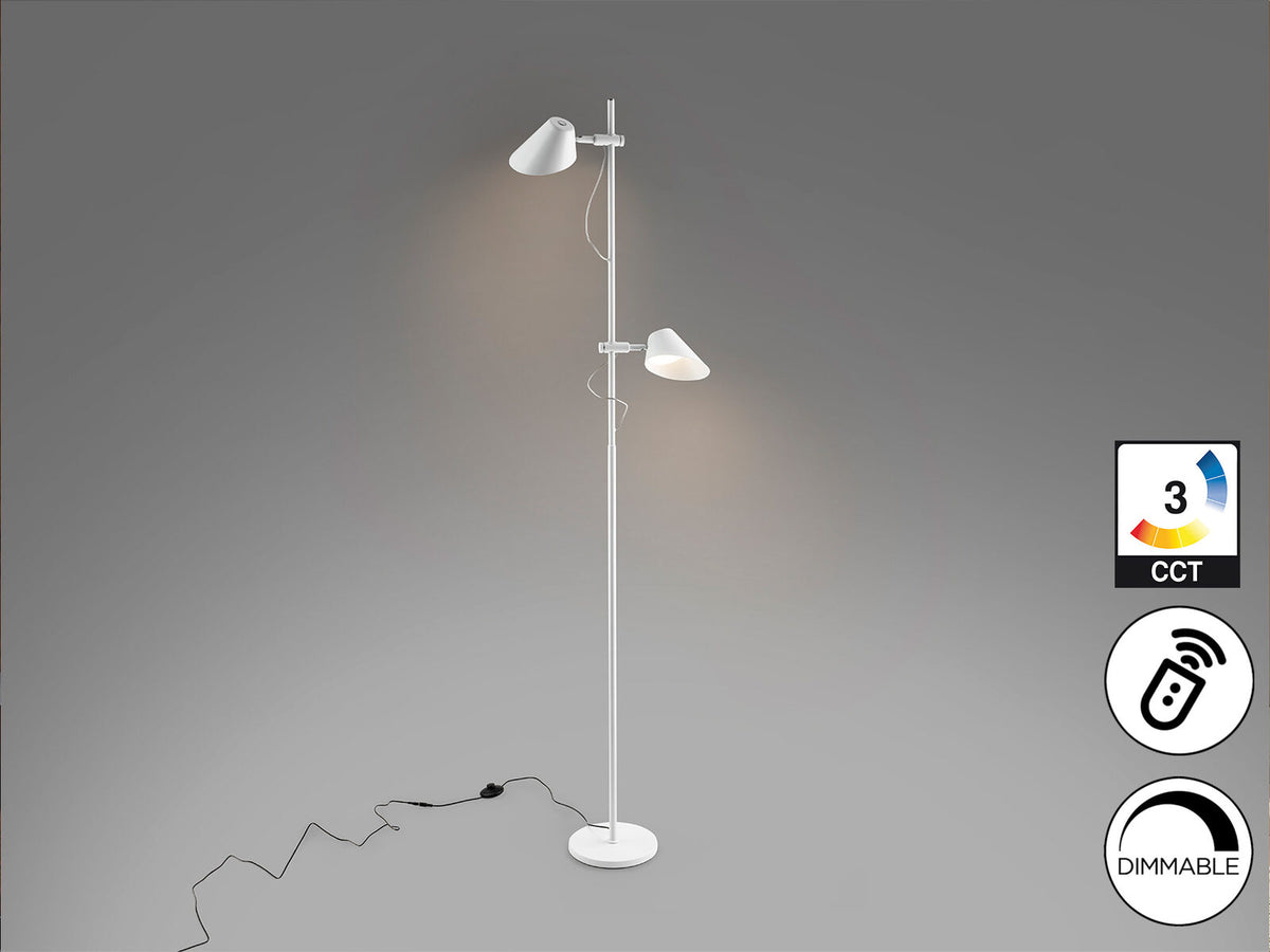 Lámpara de pie Esino 2 luces CCT