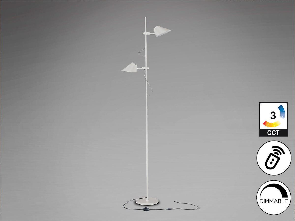Lámpara de pie Esino 2 luces CCT