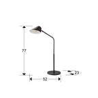Lámpara de mesa Esino LED CCT - medidas