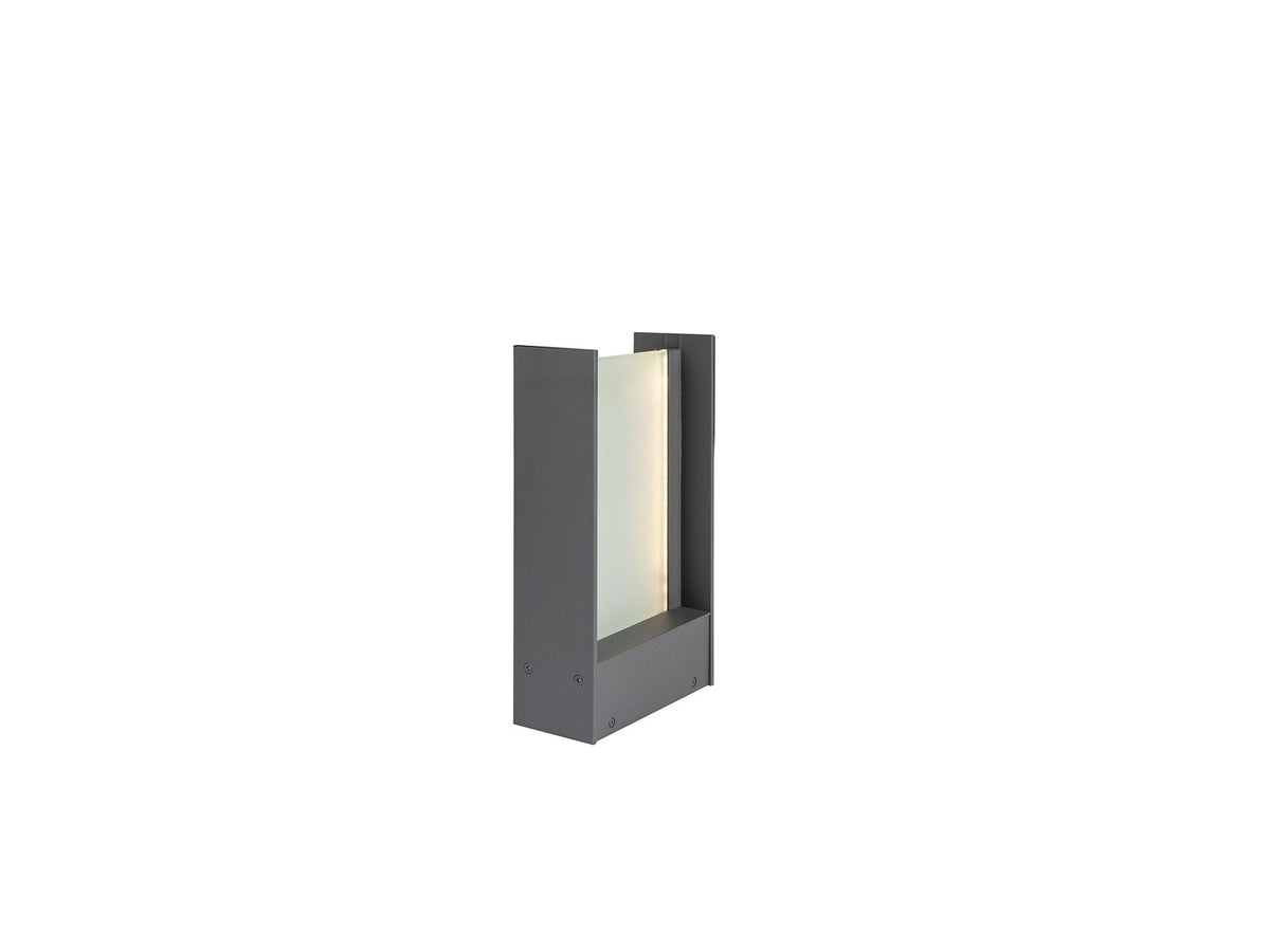 Baliza de exterior LED Matia gris oscuro 30 cm