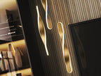 Lámpara de techo Twist 3 luces oro cepillado
