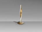 Lámpara de mesa Twist LED oro cepillado