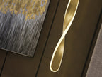 Lámpara colgante Twist oro cepillado