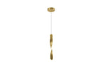 Lámpara colgante Twist oro cepillado