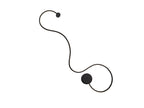 Aplique LED Grafos grande negro mate