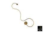 Aplique LED Grafos grande pan de oro