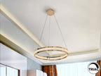 Lámpara de techo Lorian 1 aro dorado brillo