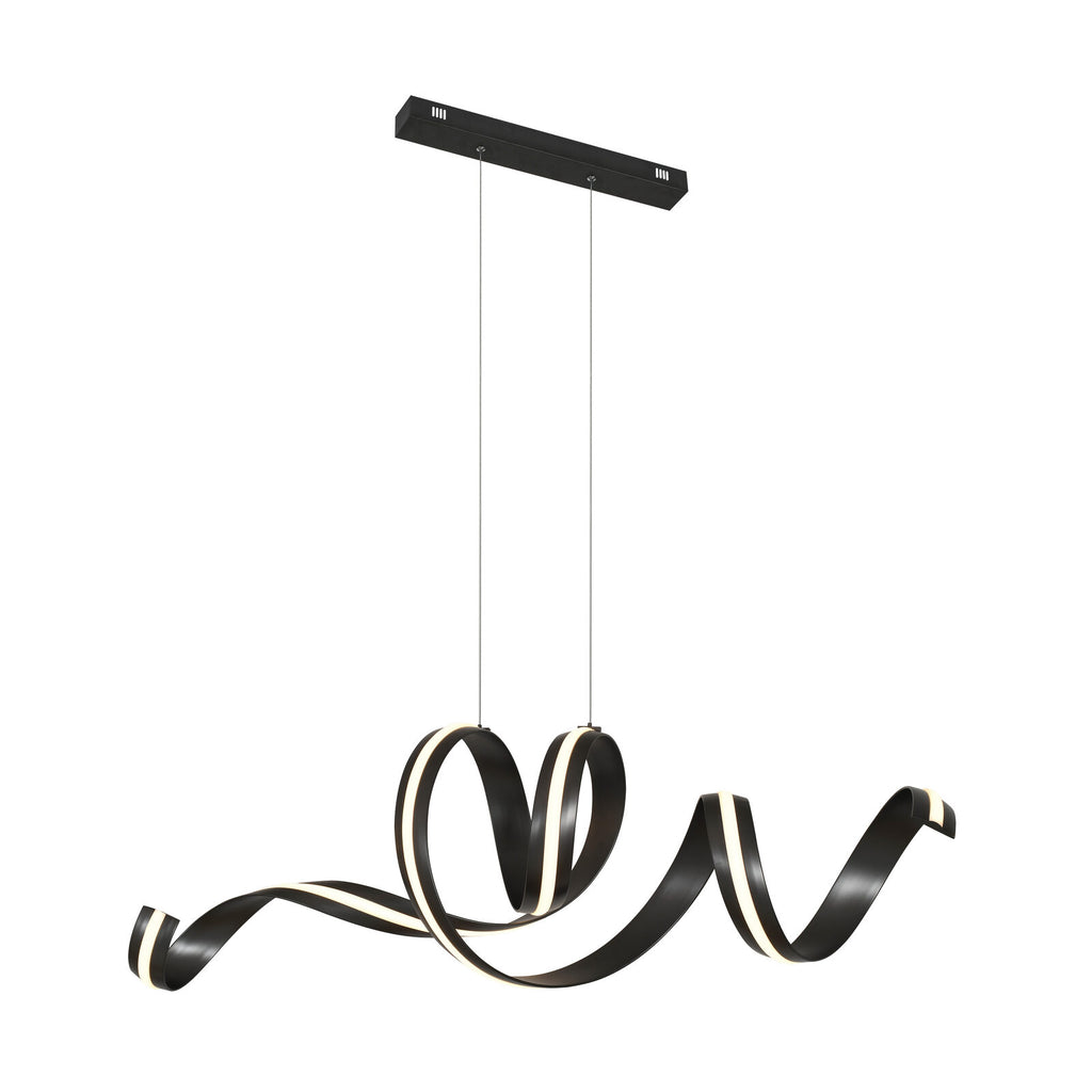 Lámpara de techo Amara horizontal LED CCT negro mate