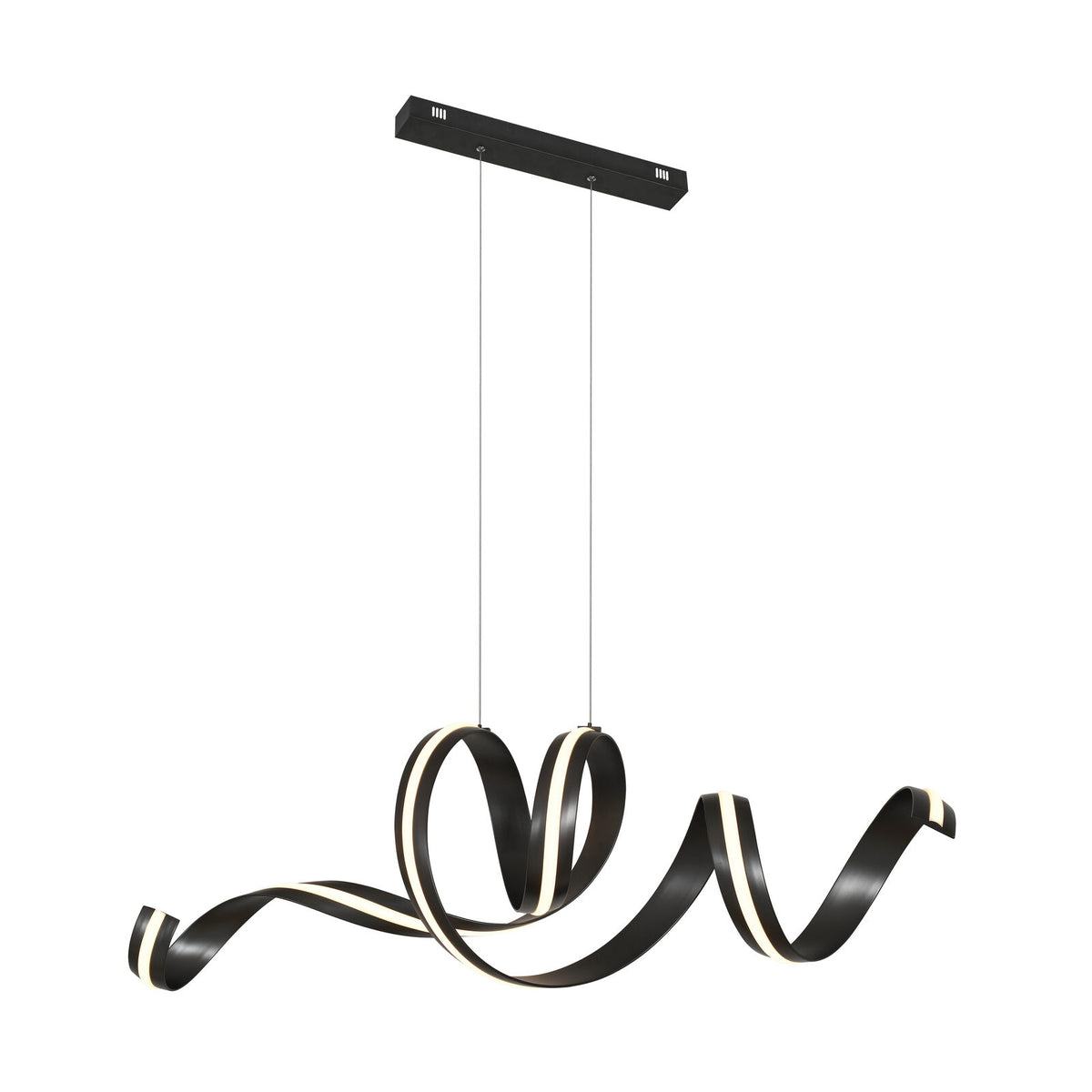 Lámpara de techo Amara horizontal LED CCT negro mate