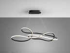 Lámpara de techo grande Evania LED CCT negro mate