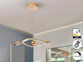 Lámpara de techo Romina LED CCT dorado brillo