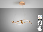 Lámpara de techo Romina LED CCT dorado brillo