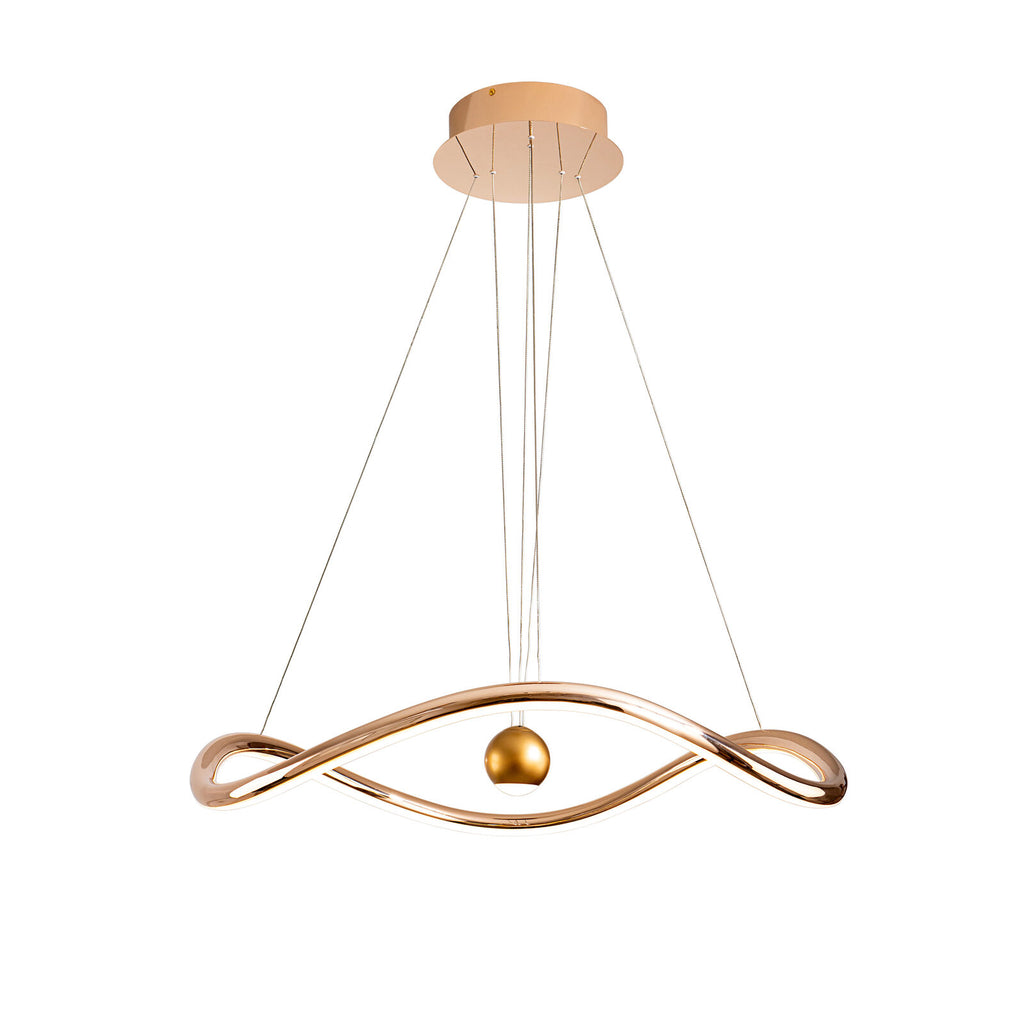 Lámpara de techo Romina LED CCT dorado brillo