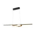 Lámpara de techo Enora LED CCT negro y dorado