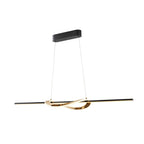 Lámpara de techo Enora LED CCT negro y dorado
