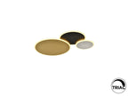 Plafón LED Umbra oro, negro y blanco