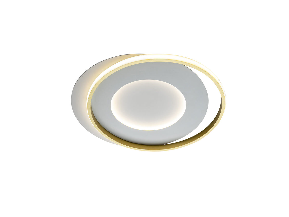 Plafón LED Limbos blanco y oro