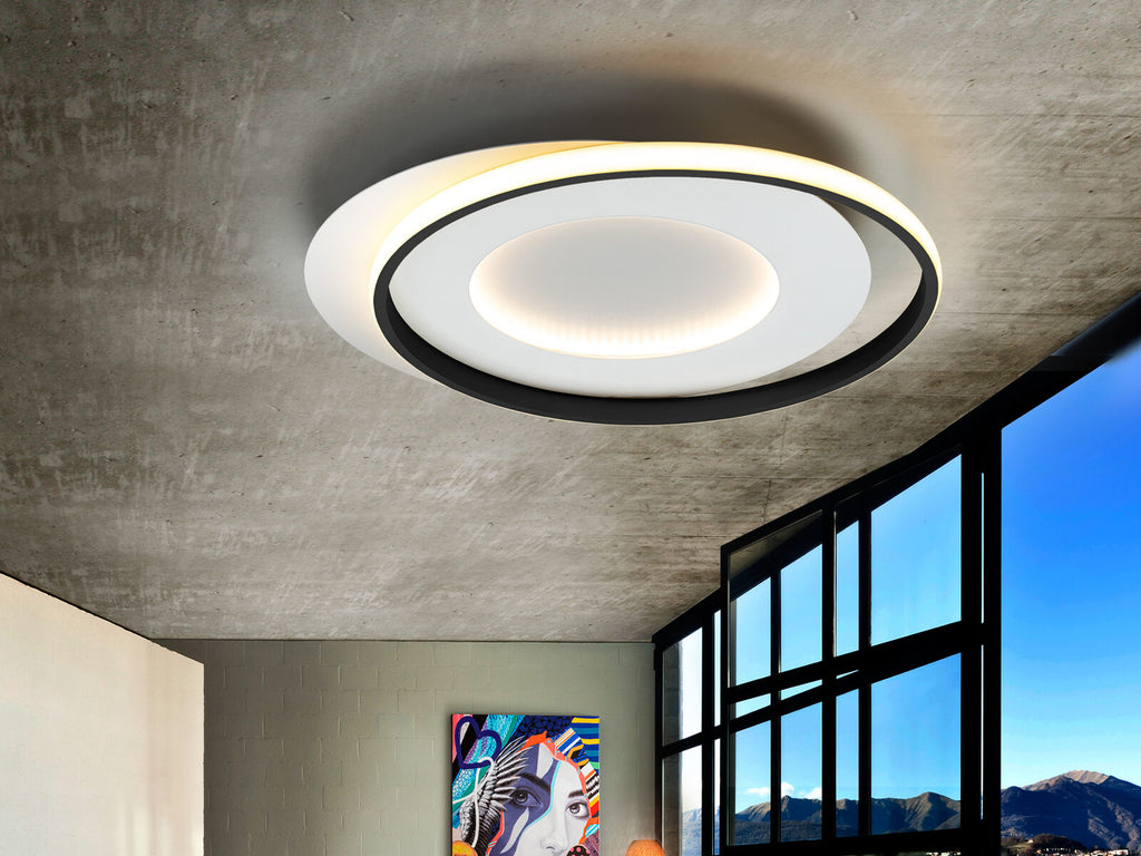 Plafón LED Limbos blanco y negro