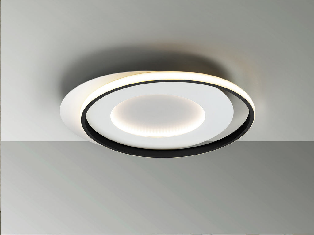Plafón LED Limbos blanco y negro