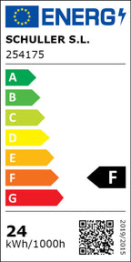 Aplique o plafón LED Odele 2 luces dorado - etiqueta energética