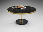 Mesa de centro Dekala Ø90 negro y oro