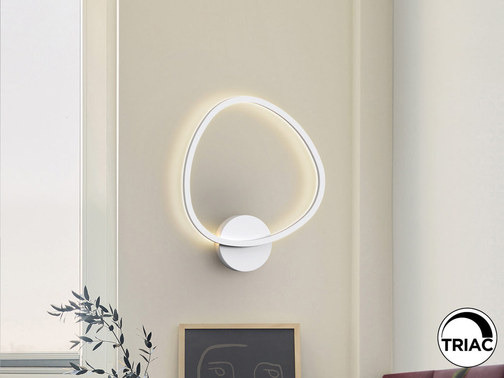 Aplique LED Opalis blanco mate