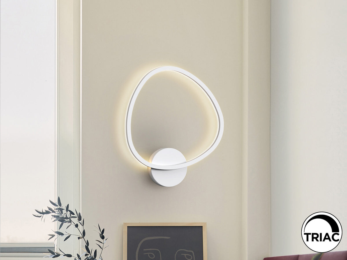 Aplique LED Opalis blanco mate