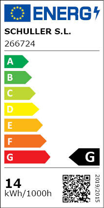 Aplique Narisa 2 luces - etiqueta energética