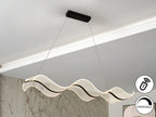 Lámpara de techo Olas LED CCT negro
