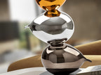 Figura decorativa Globos naranja, plata y gris