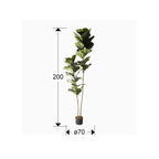 Árbol artificial Higuera de violín 200 cm - medidas