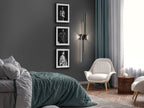 Aplique LED ZigZag 4 luces negro mate