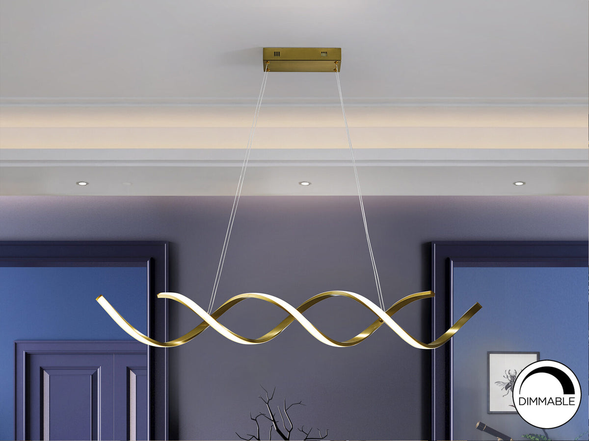 Lámpara de techo Dido LED oro