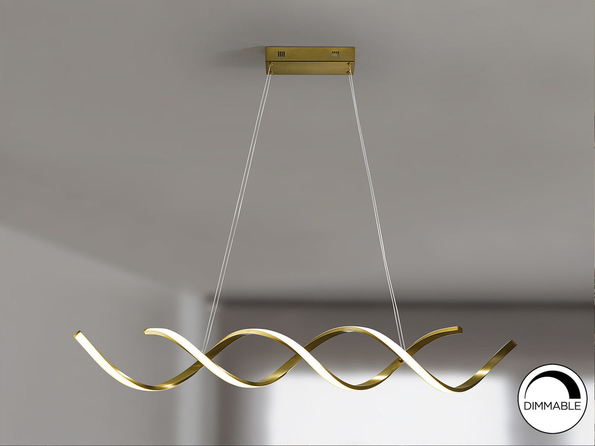 Lámpara de techo Dido LED oro